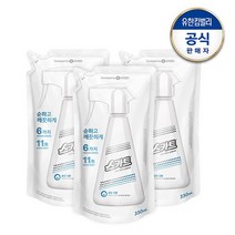 스카트 순하고 깨끗한 섬유탈취제 클린코튼향 리필 330ml 3개, 없음