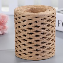 Everyshine 200m 손으로 짠 라피트 라피아 짚 환경 친화적 인 종이 원사 베이킹 포장 벨트 로프 크로 셰 뜨개질 여름 모자 가방, 10