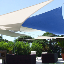 아이스타스 썬쉐이드 타프 PU 생활방수 사각형 5x5m, 화이트 white