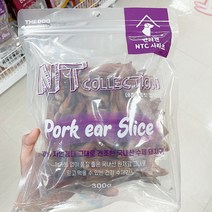 [국민가격]더독 NTC 돼지귀 슬라이스 300g, 단품, 단품