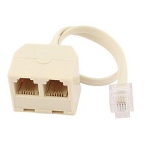 랜선분배기 커플러 소켓 RJ11 분배기 어댑터 커넥터 이더넷 네트워크 RJ45 케이블 CAT5 LAN 8P8C 모듈러 플, 한개옵션0