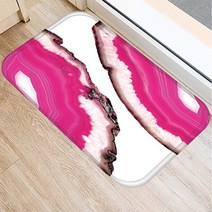 스트라이프 대리석 핑크 패턴 미끄럼 방지 스웨이드 카펫 도어 매트 실내 주방 거실 바닥 러그 48224 1 개 40x60cm, [15] 2DD-48267-004