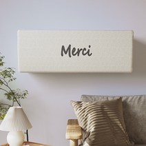 아이엔엠디 벽걸이 에어컨 커버 3중직 인테리어 먼지 덮개, 메르시 M (82x18x30)