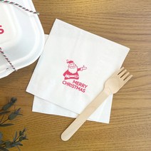 [소행섬] 산타 냅킨 (화이트), 1박스(10000매입)