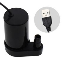 온수순환펌프 미니 DC 5V USB 저소음 브러시리스 모터 펌프 DIY 키트용 마이크로 수중 워터 120LH, 02 Vertical black