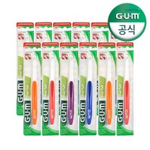 GUM 검 치과 교정 어금니 앤드 터프트 칫솔 308 12개입, 없음