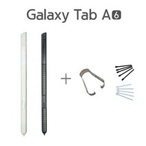 삼성 갤럭시 탭 A6 10.1 (SM-P580 / P585) 호환용 S펜 터치펜 1개 + 펜촉 (5개), 블랙
