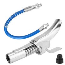 그리스건 자동 커플러 18 npt sae metric zerk 피팅 호스 세트 고압 노즐 어댑터 자동차 트럭 자동차 액세서리 니플 구리스 건, 씨엔, 노란색