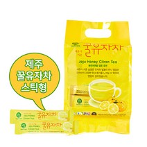제주엔팜 제주자연 꿀 유자차 스틱, 25g, 30개
