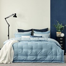 [소프라움] 플레이 모달 차렵베개세트 Q블루