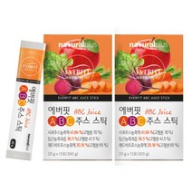 ABC주스 젤리스틱 15포 2박스 유기농 사과 비트 당근 온가족