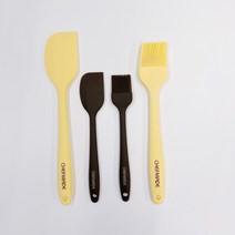 [안젤라스] CHEFMADE 실리콘 통주걱 or 실리콘붓 2P 세트, 주걱세트