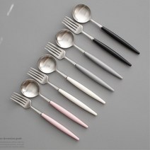 만원이하 마니또선물 격있는 스푼포크 기분전환 혼밥, 디저트포크 아이보리