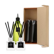 홈스마일 3배 농축 디퓨저 세트 (50ML x 2EA + 200ml 스틱 20EA), 핑크블로썸