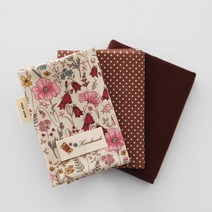 원단패키지 면20수 보니타플라워3종25430, 1/4마(3장)