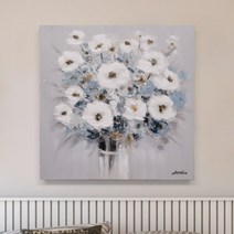 수작업 유화 모란 꽃 그림 인테리어액자 대형 거실그림 캔버스액자