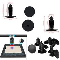 레이저 조각기 TTS TS2 CO2 절단기 레이저 조각기 CNC 부품 벌집 모양 작업 테이블 고정 바늘, 01 7.5mm_02 8pcs