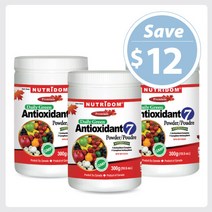 Nutridom Daily Green Antioxidant 7 with Spirulina / Chlorella 300g - 3 PACK 뉴트리돔 안티옥시던트 300g 3병묶음배송, 3개