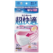 (일본제 PM2.5 대응) 슈퍼 쾌적한 마스크 프리 - 쯔 타입 작은 30 매입 (unicharm)