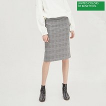 베네통 Check skirt 1F 3YZQD0001 901