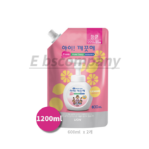 아이깨끗해 핸드워시 레몬향 리필, 1200ml, 4개