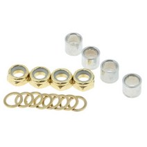 스케이트보드 베어링 스페이서 와셔 8x6mm 너트 스피드 키트 롱보드 수리 도구 스쿠터 스케이트보드 부품 11x8mm, 금