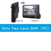 카플레이 모니터 무선 카링킷 4.0 인치 HD 3 자동차 DVR 차량 링 카메라 야간 대시 캠 캠코더 레코더 비디, 01 2 Lens DVR_02 32G