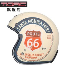 레트로헬멧 오픈 페이스 빈티지 제트 오토바이 헬멧 모토크로스 모터사이클 레이싱 안전모, 01 1