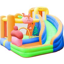 대형 에어바운스 초대형트램폴린 실내미끄럼틀 실내놀이기구 실외 에어미끄럼틀, 공룡 낙원 335 x275 x 245cm