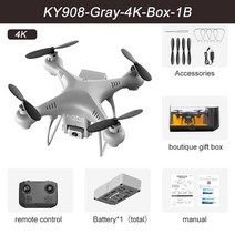 드론 z5 ky908 mini drone 4k hd camera wifi fpv air pressure height hold one-key return 360 롤링 rc kid, 4k 카메라 그레이