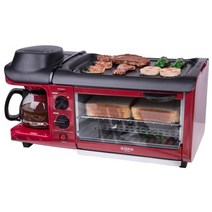 220v 다기능 3 in1 아침 식사 기계 토스터 오븐 전기 프라이팬 커피 메이커 철판 구이 메이커
