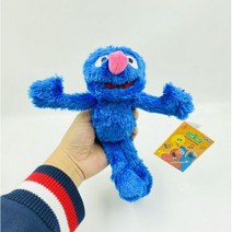 웃는엘모인형 엘모 굿즈 Elmo 세서미 스트리트 애착인형 20cm 만화 인형 애니메이션 쿠키, darker blue