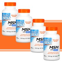 닥터스베스트 MSM 옵티 엠에스엠 1500mg 120정 x 4개, 120개