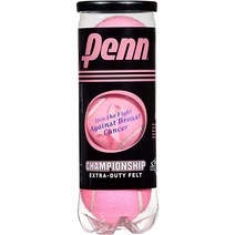 테니스용품 펜 PENN 챔피언십 핑크 분홍색 테니스 공 3개입 1캔 엑스트라 듀티 윌슨 퍼펙트 볼