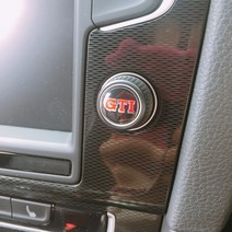 [둥이디자인]폭스바겐 에폭시 스티커/ 폭스바겐 오디오 버튼/GTI 버튼, GTI 에폭시, 1개