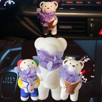 곰돌이 드로잉 차량용 방향제 만들기 키트 취미 DIY 체험교육, 레몬향