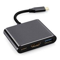 썬더볼트 3 어댑터 USB C타입 허브 HDMI 호환 4K 지원 삼성 Dex 모드 USB-C 도크 PD 맥북 Pro/Air 2021, 옵션.01 Black