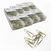 올데이리빙 스틸 삼각 컬러 골드클립 500개, 8개