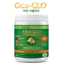 오큐클로 Ocu-GLO 고양이 눈영양제 강아지 눈영양제 60츄어블 X 1, 2개, 간식 맛(60정)