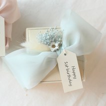 돌 반지 케이스 러블리 민트 / 프로포즈 리본 반지함, 생일-Happy birthday