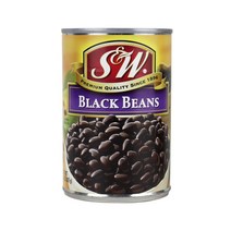S&W 블랙빈 검은콩 통조림 캔 425g 편스토랑 베이크드빈스, 1개