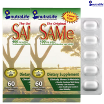 뉴트럴라이프 NutraLife 오리지널 SAMe 400mg 장용성 코팅 정제 60정, 2개