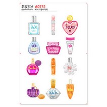 아트박스/꾸밈인스 A0731-꾸밈인스스티커_향수가게, 본품, 옵션선택:본품