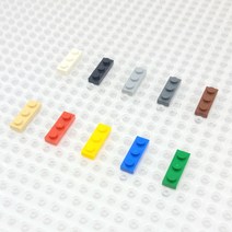 요고요 레고 호환 부품 커스텀 벌크 브릭 블럭 타일 플레이트 100G 소포장 패키지, [플레이트 1 x 3] 진회색 100G