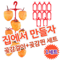 DIY 셀프 집에서 곶감 만들기 말리기 건조 반건조 건시 반건시 곶감걸이 세트, 1세트 (10개용 1세트당 6,900원)
