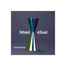 칵테일 쉐이커 세트 조주기능사 바텐더 일본식 지거 더블 바 측정 도구 3060ml 3045ml, Rainbow 30 45ml