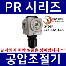 TPC메카트로닉스 PR4-04G TPC제품 공압레귤레이터 에어조절기 압력증압 압력감압 압력계 (TAR4000생산종료대체품) 관접속구경1/2인치(15A) TPCFRL