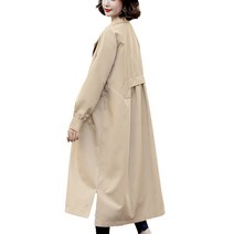 여성 가을 트렌치코트 유럽 ​​버전 하이 엔드 윈드 브레이커 롱 스타일 20