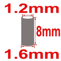 낚시용품 물고기 도구 장비Simpleyi 100 개몫 라운드 구리 낚싯줄 알루미늄 구리, 1.6x8mm 100 개