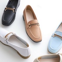세레스 로파니 여성 버클 스티치 장식 플랫 로퍼 단화(2cm)